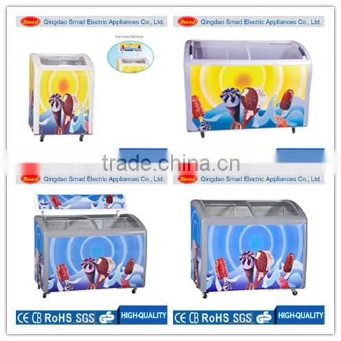 ETL Certified 200L Commercial Sliding Door Deep Freezer With Lock photo-5