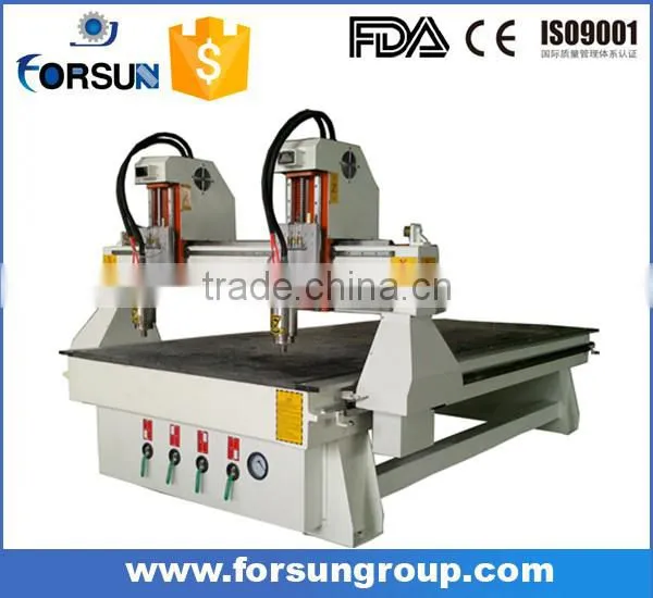 FORSUN FS1530 3d Woodworking Cnc Cutting Engraver Machinery With Two Heads photo-5