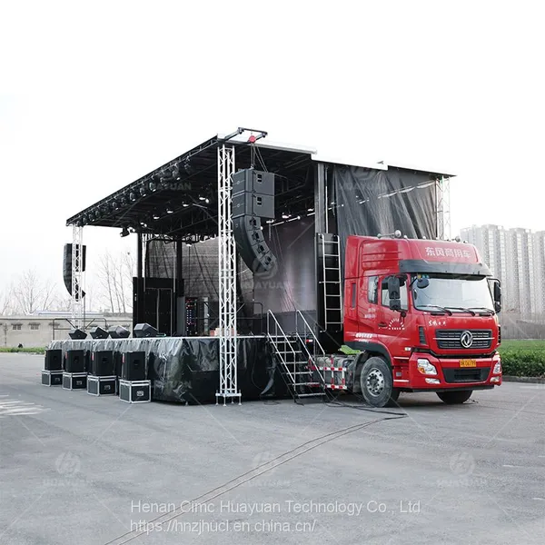 HUAYUAN S455 With Lights and Sound Outdoor Event Podium Concert Stage Truck