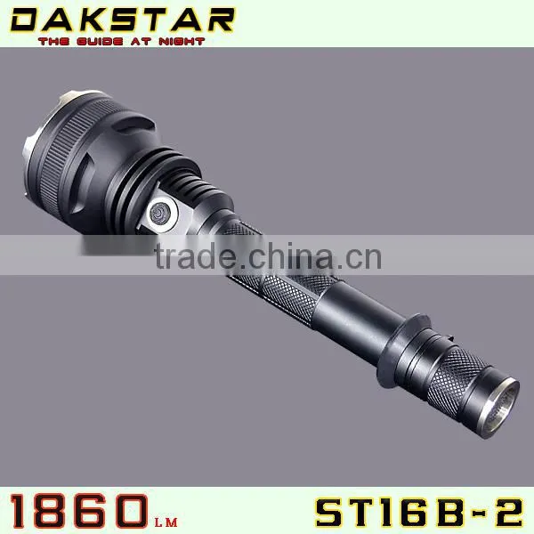 DAKSTAR New Arrival ST16B-2 MT-G2 1860LM Side Switch Stepless Dimming Tactical Power LED Flashlight With CREE