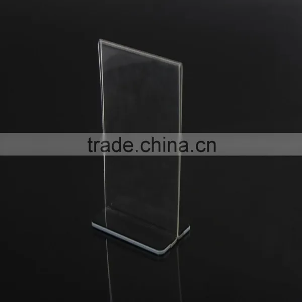 Acrylic Sign Holder Desk Label Name Plates Holder Paper Card Table Holder Price Sign photo-2