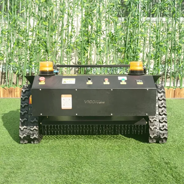 Radio Controlled Lawn Mower for Sale, China Tracked Remote Control Lawn Mower Price, rc Mower Price for Sale photo-4