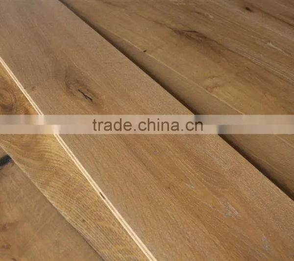 Oiled Coating Oak Engineered Flooring/Raised Knots Oak Engineered Flooring/Smoked Oak Wood Flooring photo-2