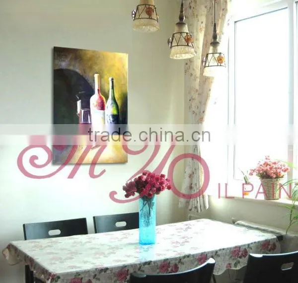 Best Selling Still Life Winebottle Oil Painting/best Gift for Friend Ct-110 photo-6