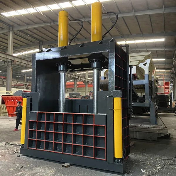Vertical Hydraulic Wood Baling Press Semi-Automatic Baler for Waste Clothes Film Bottles Pouches Cases Cans Barrels Easy Operate photo-3