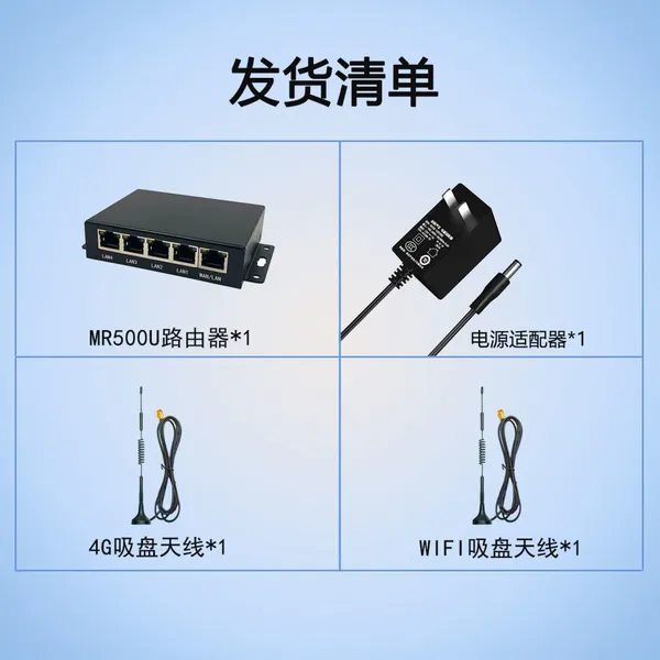 Industrial 5-port 4G Card Router, Industrial Wifi Module, Video Surveillance Electric Pile CPE Internet Access MR500U photo-2