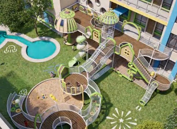Combined Climbing Net Large Slide photo-2