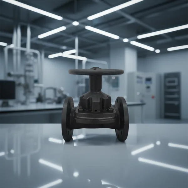 API Manual Rubber Lined Flange Straight Diaphragm Valve