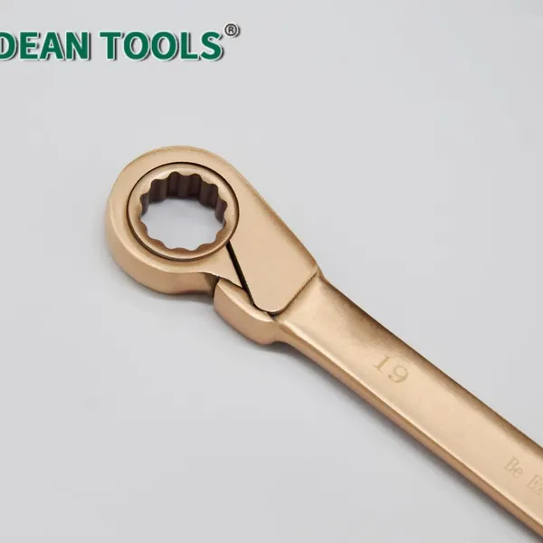 Aluminum Bronze Non-Sparking Self-Locking Wrench 46 Mm, 360mm, Hardened Anti-Corrosion Surface photo-2