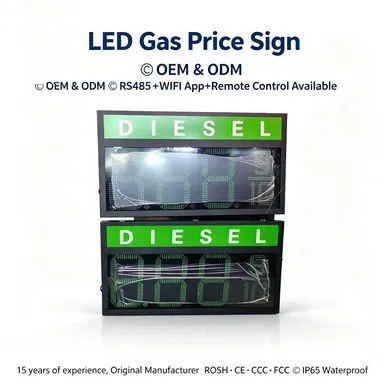 12inch 8.889/10 DIESEL LED Gas Station Price Sign