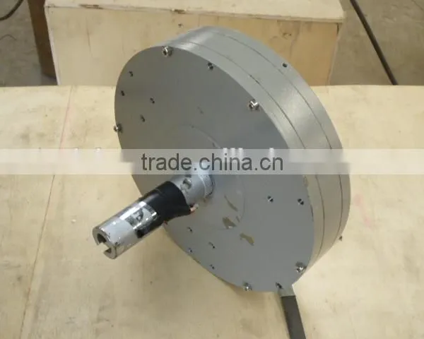 1000W/150rpm Coreless Disc Type Generator; Low RPM PMG (Permanent Magnet Generator) photo-3
