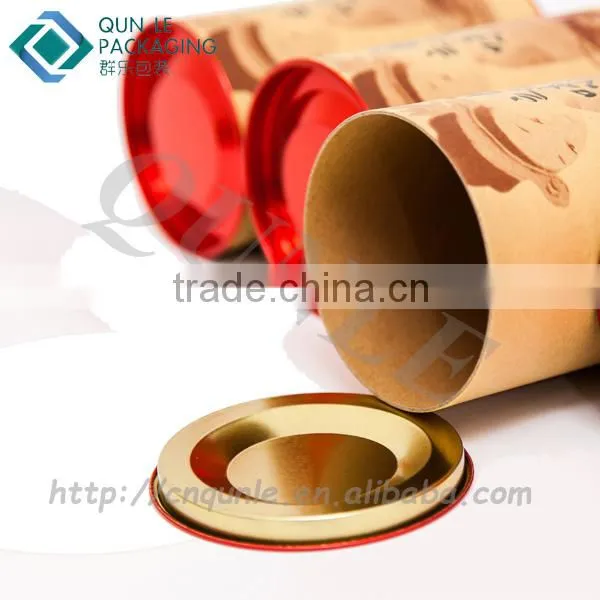 Custom With Dome Tinplate Lid Paper Tube Packaging Boxes photo-2