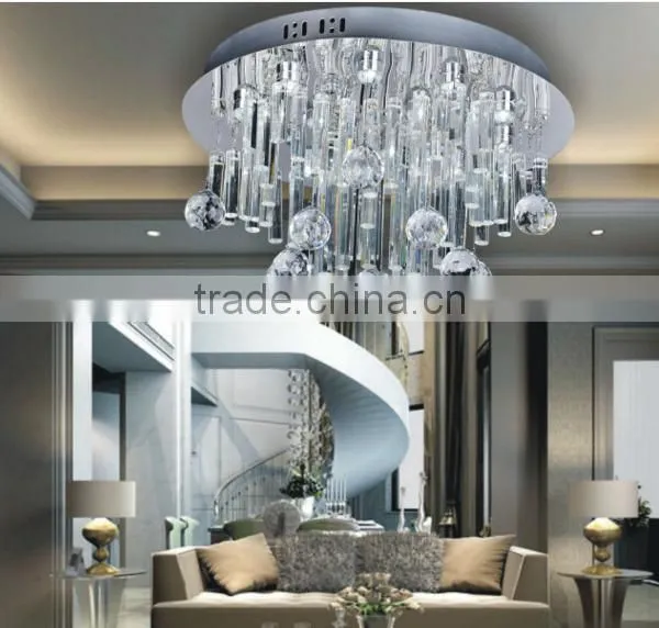 Contemporary Crystal Chandelier Led Pendant Light