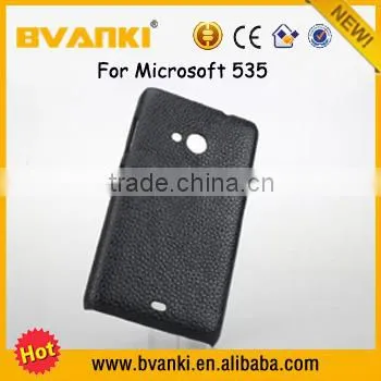 Celulares 2016 Back Cover For Nokia Lumia 535,Universal Leather Phone Cover Metal Case For Microsoft Lumia 535 Shockproof photo-4