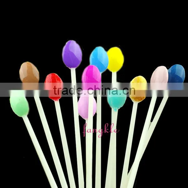 2016 Nail Art Color Display Plastic Spoon Shape Tips Nail Display 100 photo-3