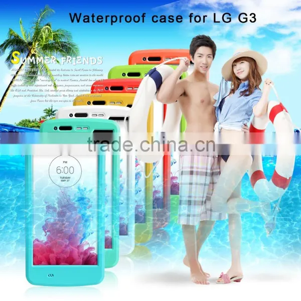 Redpepper Waterproof Case For LG G3 Fashion Hard PC Rubber Case With Bracket Back Case MT-5119 photo-4