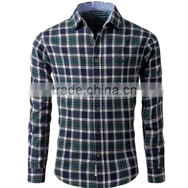 Designer Stylish Cotton Check Shirts for Men Long Sleeve Shirts photo-2