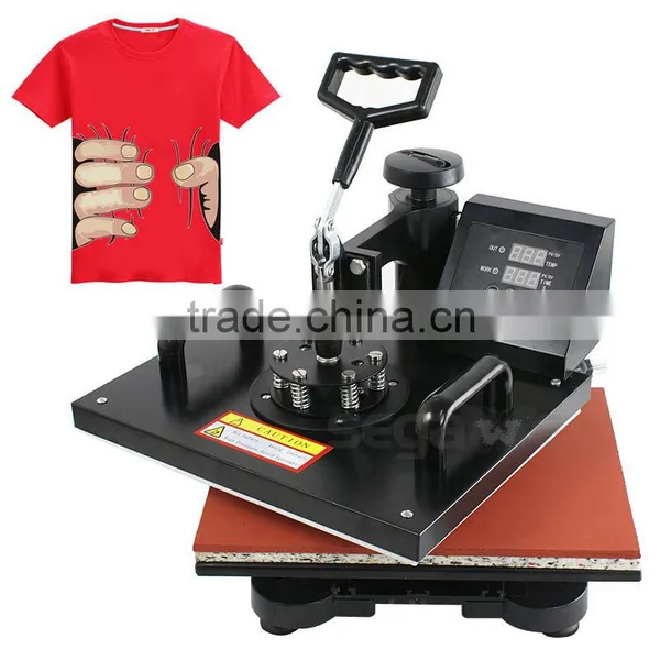 Digital Transfer Sublimation T-Shirt Mug Hat Plate Cap 6 in 1 Heat Press Machine photo-2