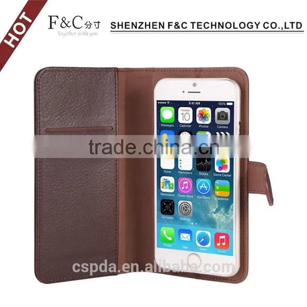 Free Sample Litchi pu Leather Universal Case Cover for 4.7 Inch Cell Phone With Sliding Plate Supplier's Choice photo-3