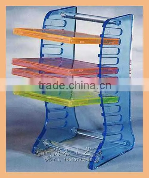 Transparent Color Customized Acrylic CD Display Rack for Home Furniture photo-2