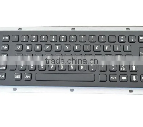High Quality USB Ps/2 IP65 Metal Keyboard With Optical Trackball photo-3