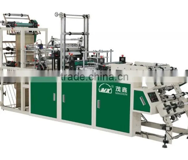 Rolling bag making machine automatic double layer point cut