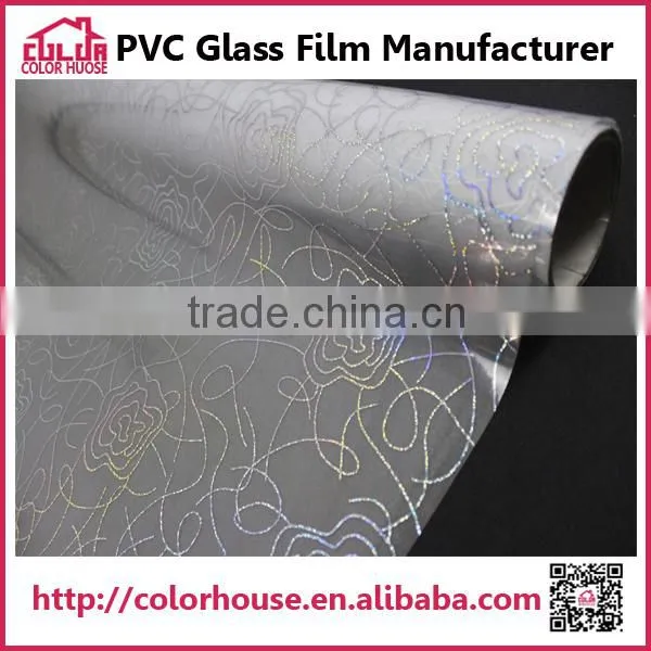 Film Roll Adhesive Glass Flower Decoration Laser Sticker photo-3
