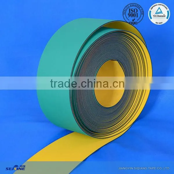 2.5MM Yellow/green Rubber Flat Transmission Belt High Energy Saving and Antistatic Blet photo-3