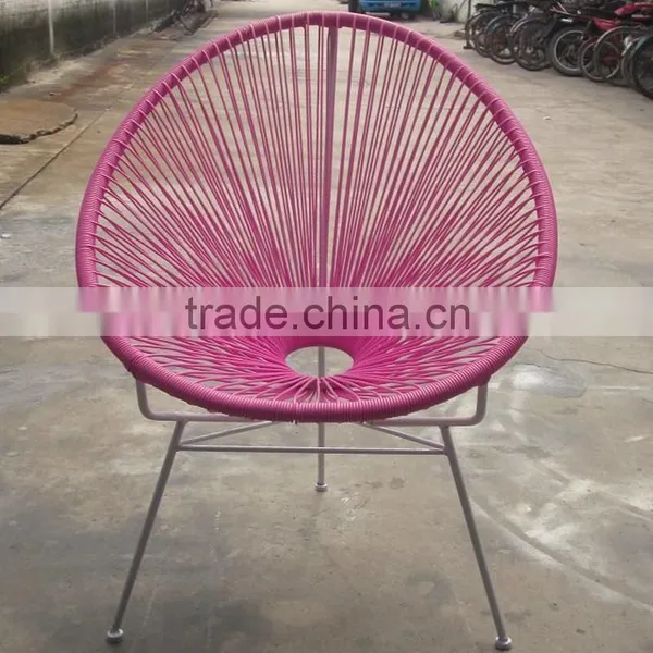 Party Light Oval Sun Colourful Wicker Kids Rattan Chair