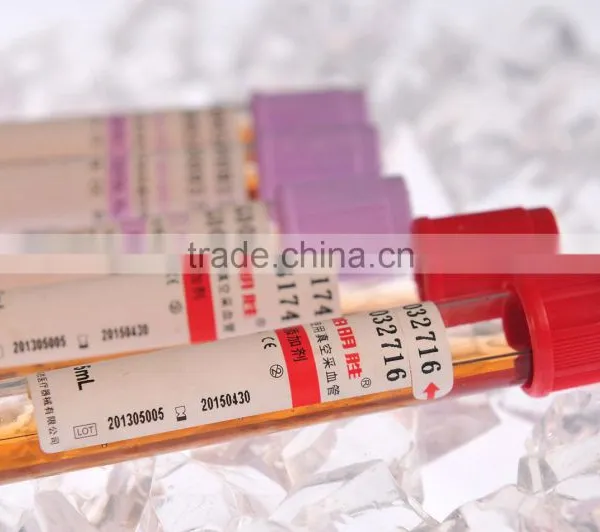 Glass/PET Disposable Medical Sterile Vacuum Blood Test Collection Tube With CE&ISO photo-2