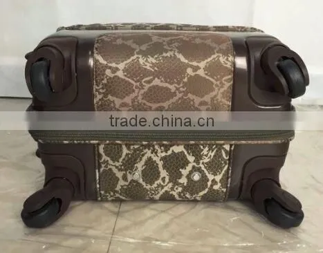 Stock Quality PC With Polyester 3pcs Trolley Luggage Set photo-6