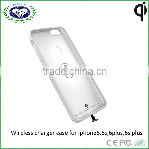 Transparent Ultrathin Silicon Wireless Charger Case Wireless Receiver Case for Iphone6 6s Quality Choice photo-2