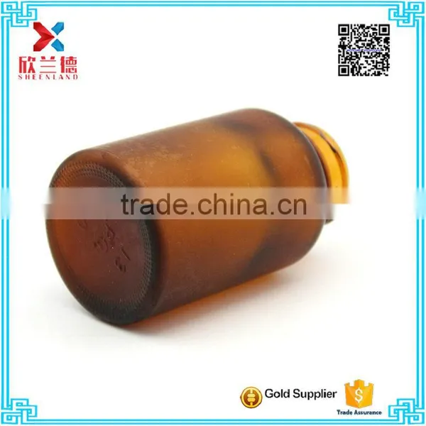 Amber and Clear Cylinder Glass Pharmaceutical Pill Bottle 130ml photo-4