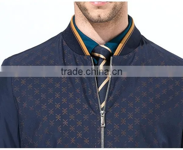 Navy Blue Casual Polyester Jacket Regular Fit Full Sleeves Jacket photo-5