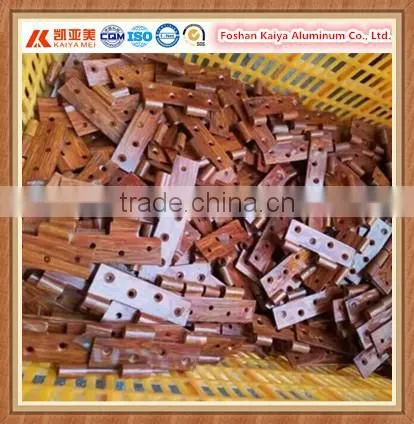 Aluminum Hinge for Door Window Cabinet With Wood Grain Effect photo-3