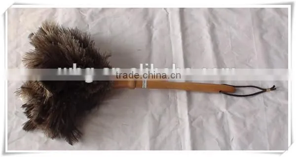 Home Valet Ostrich Feather Duster Natural Soft and Safe With Red Color photo-2