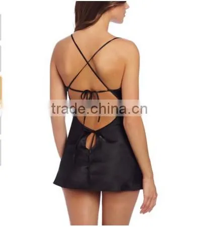 Women's Plus-Size Silk Chemise With Robe photo-5
