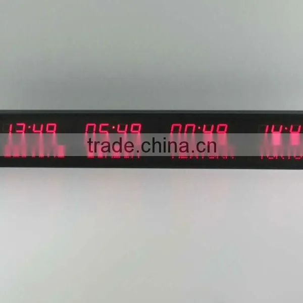 Led Time Zone World Clock 5 Cities photo-3