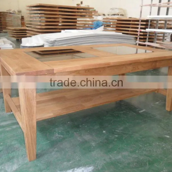 Living Room Furniture Solid Wood Coffee Table Reclaimed Wood Console Table photo-3