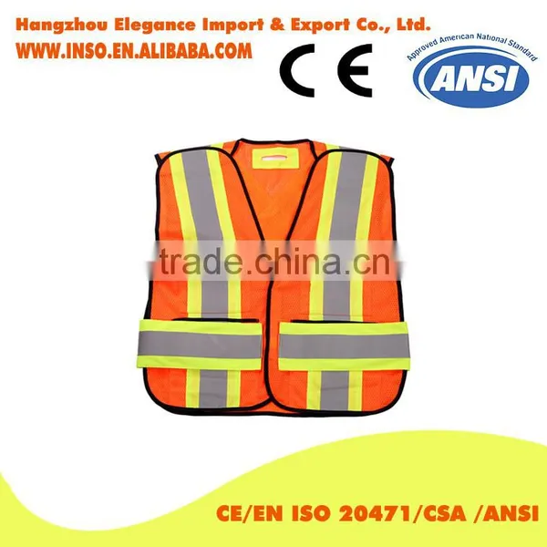 2016 Popular Reflective Safety Vest Customized Reflective Safety Clothing With Velcro Closure Separable Vest photo-2