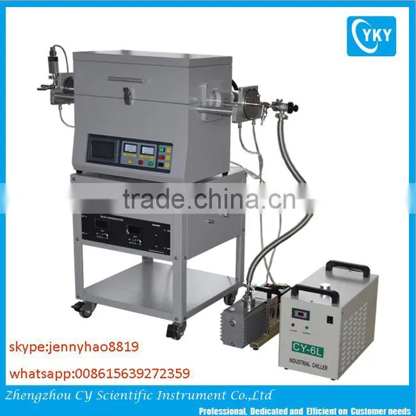 Laboratory CE Certified Nano Material Researching Heat Treatment Vacuum CVD Tube Furnace photo-2