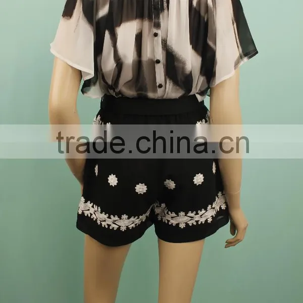 2016 Casual Short Women Black Pants photo-5