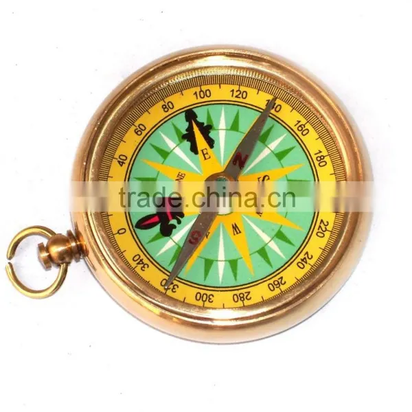 Brass Locket Compass -Gift Compass - Pocket Compass 13498 photo-3
