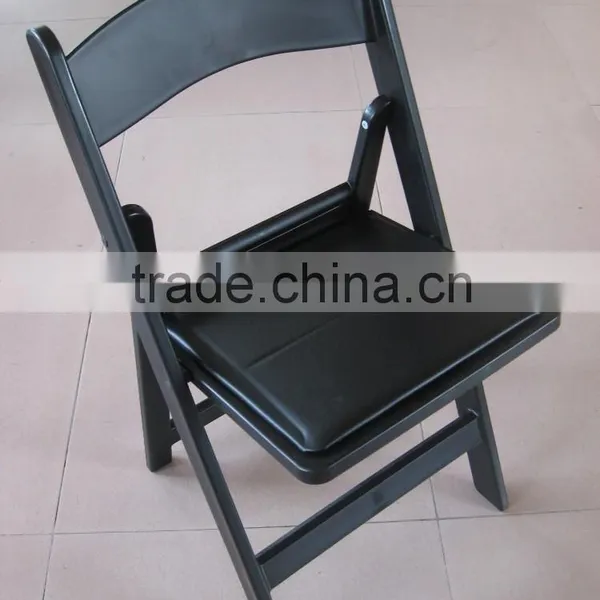 Black Resin Plastic Wedding Banquet Rental Folding Chair Quality Choice photo-2