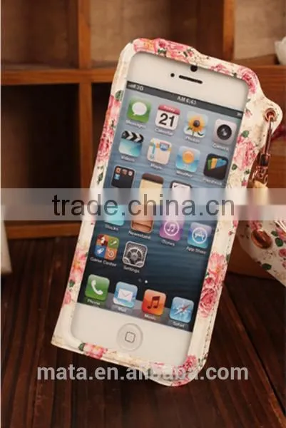 Fashionable Painting PU Leather Case With Sliding For Iphone 6 photo-6