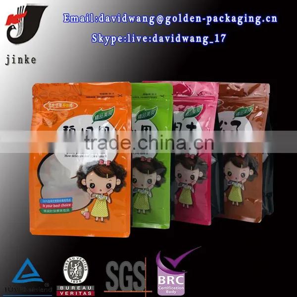 Nuts Packaging Flat Bottom Pouch