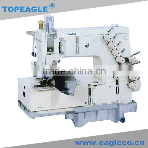 1-4 Needles Flat Bed Double Chainstitch Waistband Sewing Machine( Looper Lateral Movement )