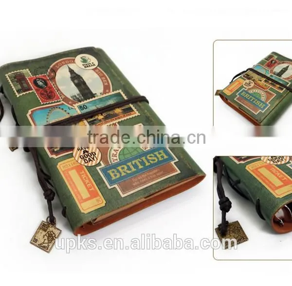 Gift Notebook H-002 PU DIY Notepad (A6) / 4 Design Vintage Notebook photo-4