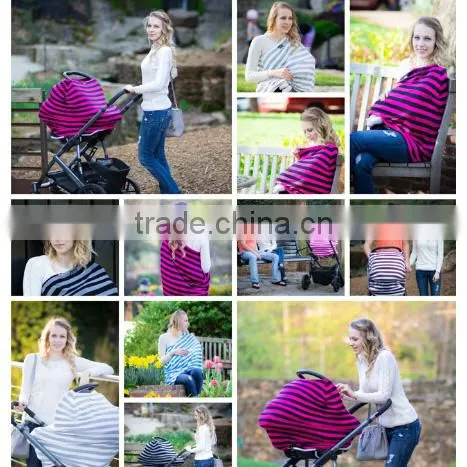 Hot Sale Cheap Cotton Baby Car Seat Covers Nursing Cover photo-3
