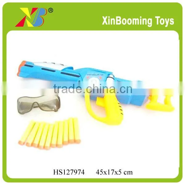 Soft Bullet Gun Toy With Glasses